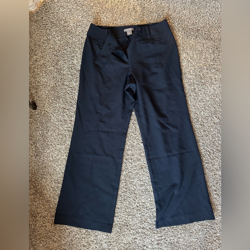 Ann Taylor Lindsay pants 12 Petite Navy